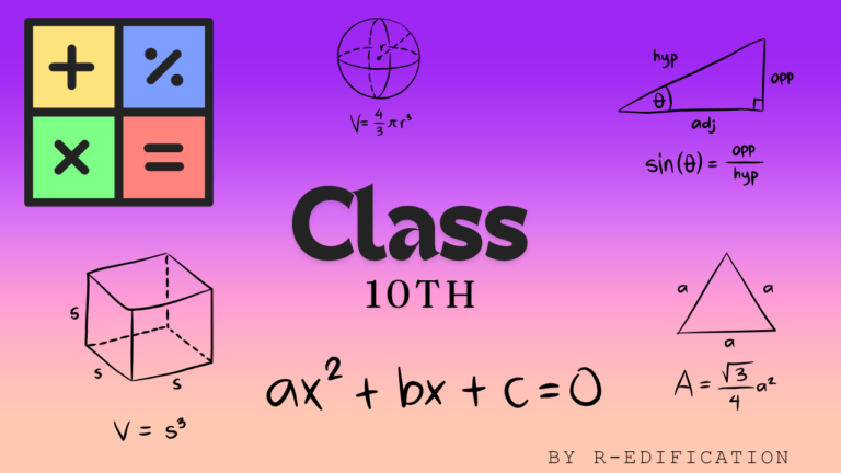 Class 10th Mathematics : 21 Days – 21 Concepts