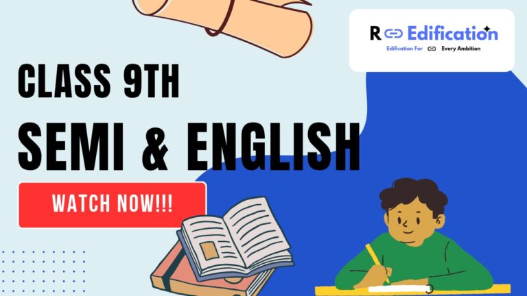 Class 9th (Semi English)