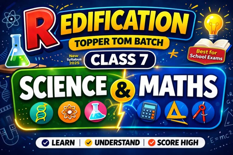 Class 7th SSC Board (Topper Tom)