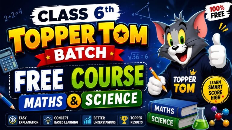 Class 6th SSC Board ( Free Course Topper Tom )
